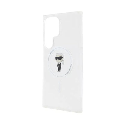 Karl Lagerfeld IML Ikonik MagSafe – dėklas, skirtas „Samsung Galaxy S23 Ultra“ (skaidrus)