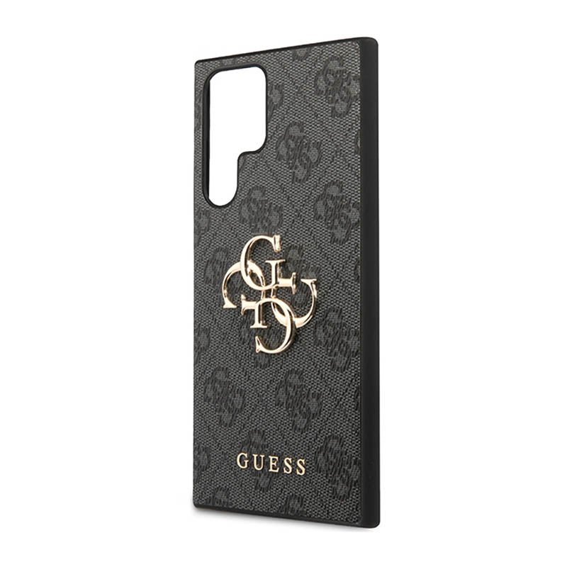 Guess 4G Big Metal Logo – dėklas, skirtas Samsung Galaxy S23 Ultra (pilka)