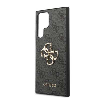 Guess 4G Big Metal Logo – dėklas, skirtas Samsung Galaxy S23 Ultra (pilka)
