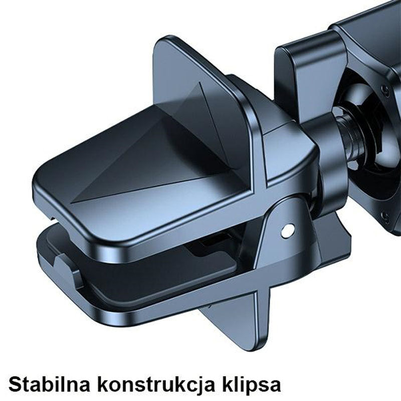 USAMS US-CD170 - Magnetinis automobilinis laikiklis su 15W belaidžiu įkrovimu (juodas)