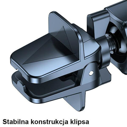 USAMS US-CD170 - Magnetinis automobilinis laikiklis su 15W belaidžiu įkrovimu (juodas)