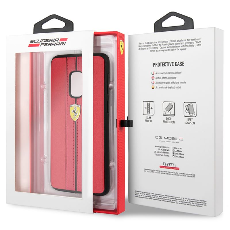 Ferrari Urban Hardcase – dėklas, skirtas Samsung Galaxy S9 (raudonas)
