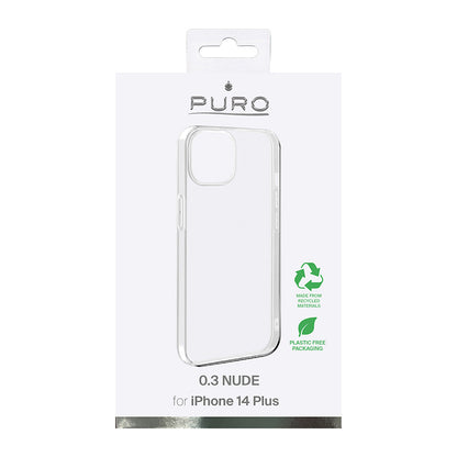 "PURO 0.3 Nude" dėklas "iPhone 14 Plus" (skaidrus)