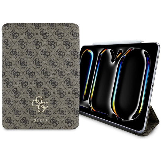 Guess Magnetic 4G Big Logo – dėklas iPad Pro 11" M4 (2024) (rudas)