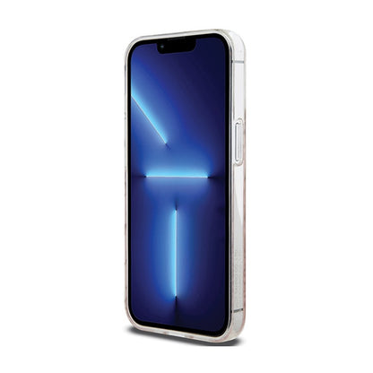 Hello Kitty IML Gradient Electrop Crowded Kitty Head - iPhone 15 Pro dėklas (rožinis)