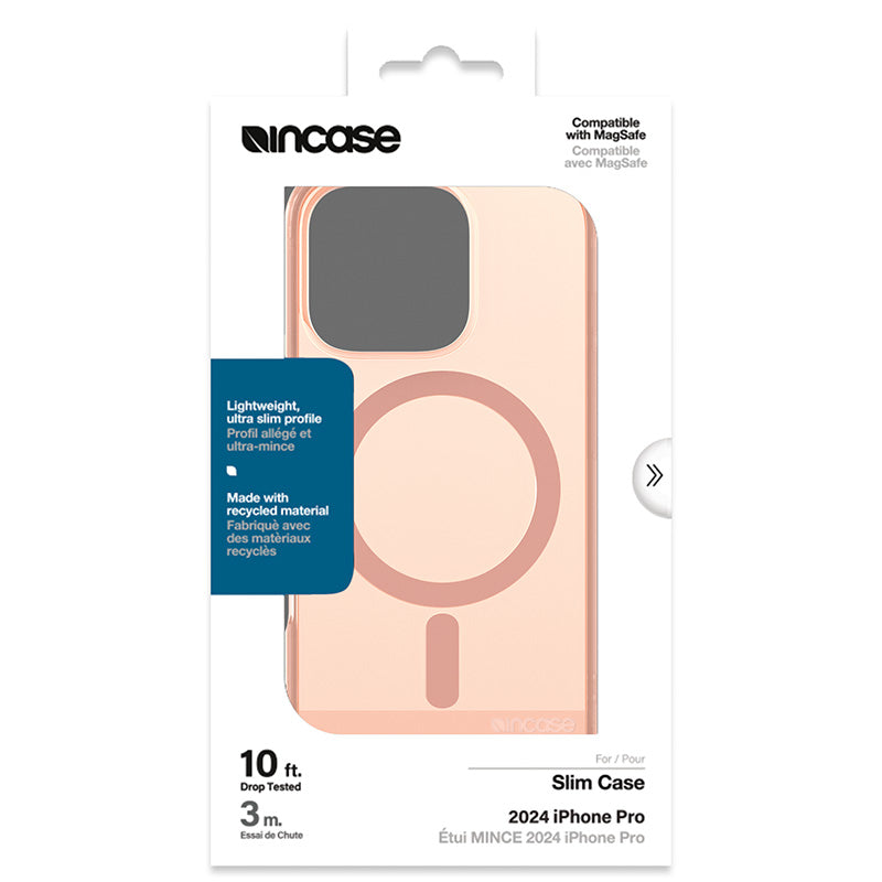 Incase Slim Case MagSafe – dėklas iPhone 16 Pro (šviesiai rožinė)