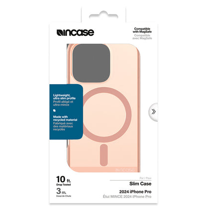 Incase Slim Case MagSafe – dėklas iPhone 16 Pro (šviesiai rožinė)