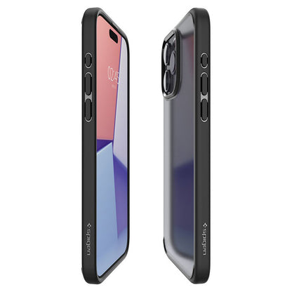 Spigen Ultra Hybrid – dėklas, skirtas iPhone 15 Pro (Frost Black)