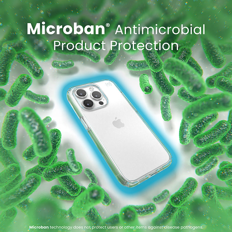 Speck Presidio Perfect-Clear – dėklas, skirtas „iPhone 15 Pro“ (permatomas)