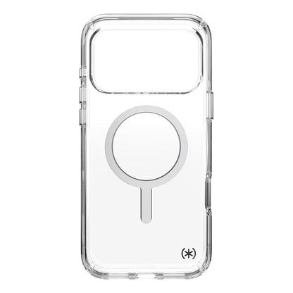 Speck Presidio Perfect Clear MagSafe dėklas – iPhone 17 Pro Max dėklas (skaidrus / sidabrinis)