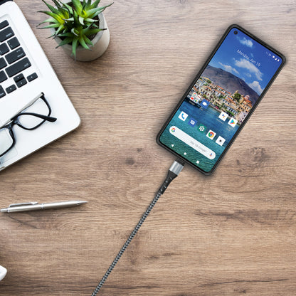 Energizer Ultimate – USB-A į USB-C jungiamasis laidas, 2 m (sidabrinis)