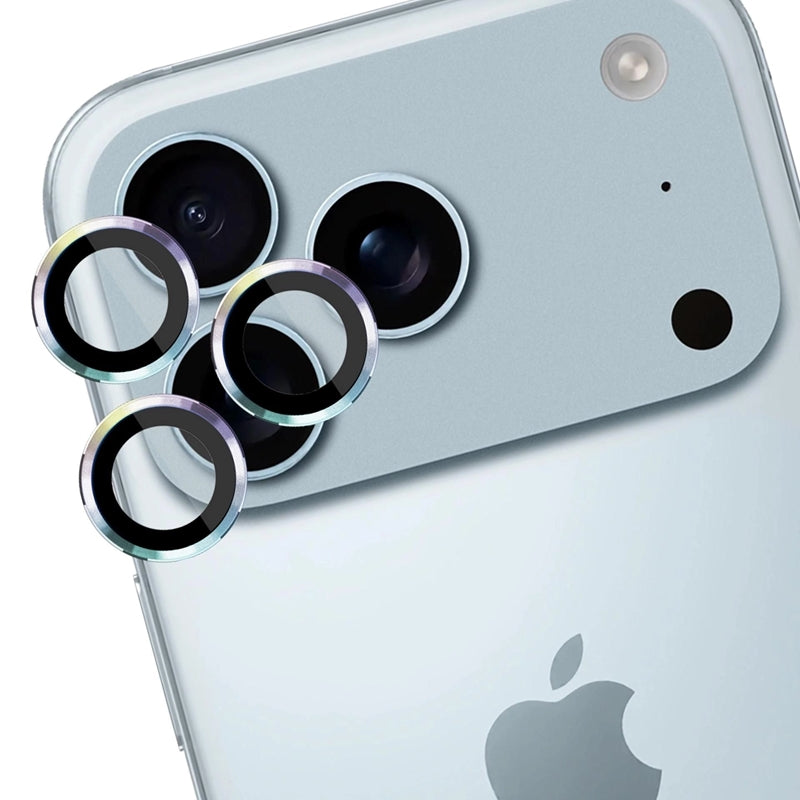 3mk Objektyvo apsauga Pro - Kameros objektyvo stiklas, skirtas iPhone 17 Pro / iPhone 17 Pro Max (Vaivorykštės spalvos)