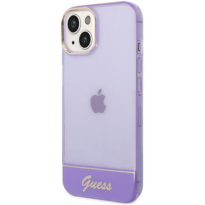 Guess Translucent - iPhone 14 Plus dėklas (violetinis)