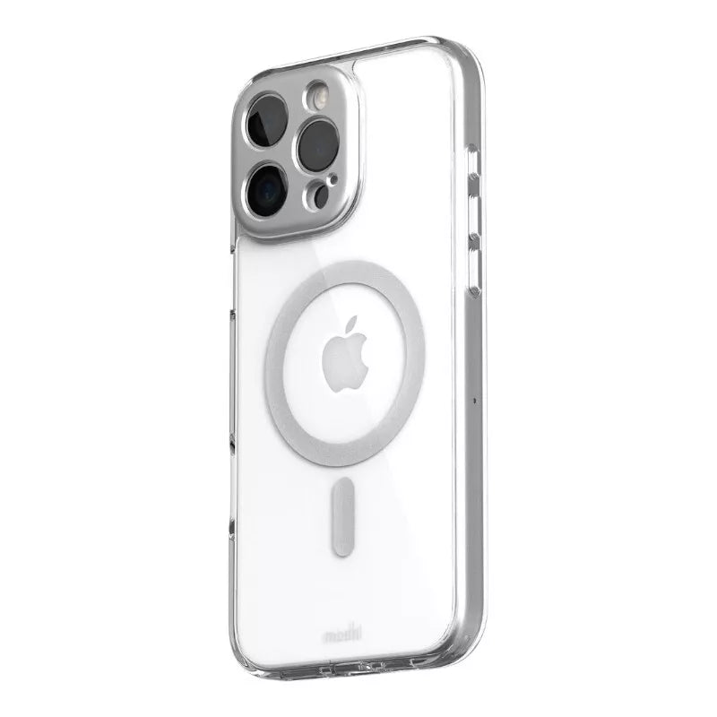 Moshi iGlaze MagSafe dėklas iPhone 16 Pro Max (Luna Sidabrinė)