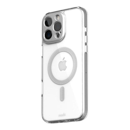 Moshi iGlaze MagSafe dėklas iPhone 16 Pro Max (Luna Sidabrinė)