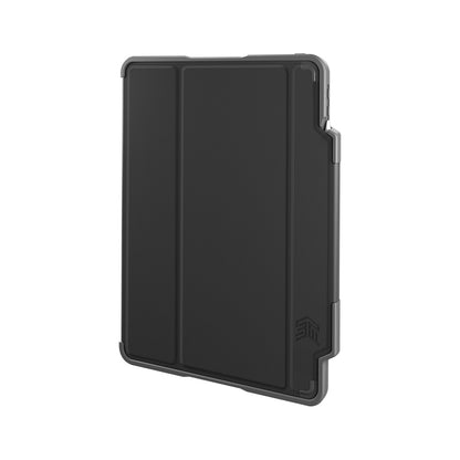 STM Dux Plus – tvirtas dėklas skirtas iPad Air 11 colių M3 (2025) / M2 (2024) / iPad Air 10,9 colių (5–4 kartos) (2022–2020) MIL-STD-810G su Apple Pencil laikikliu (juodas)