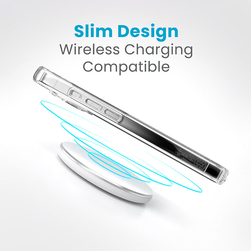 Speck Presidio Perfect-Clear – dėklas, skirtas „iPhone 15 Pro“ (permatomas)