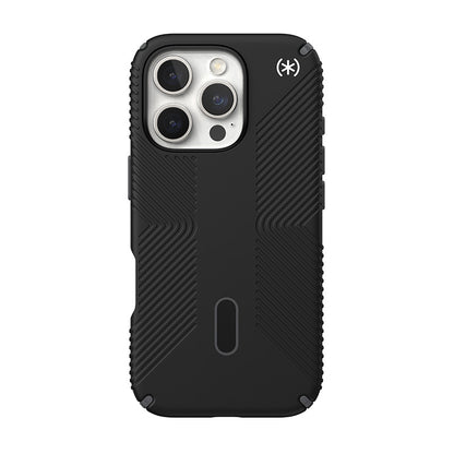 Speck Presidio2 Grip ClickLock & MagSafe - Dėklas iPhone 16 Pro (Juoda / Šiferio pilka / Balta)