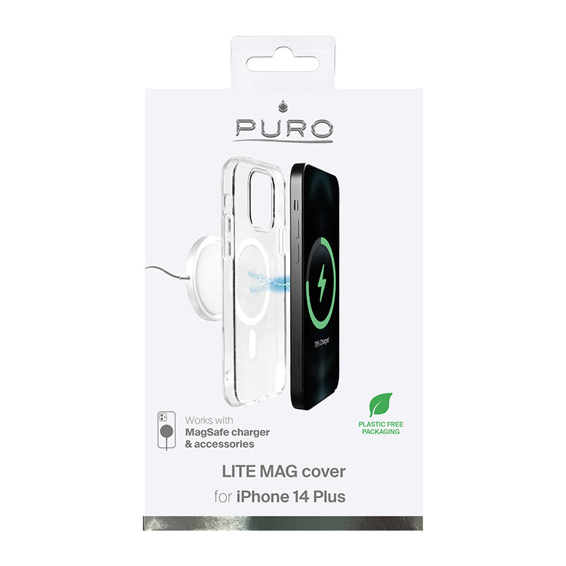 PURO LITEMAG - Dėklas "iPhone 14 Plus MagSafe" (skaidrus)