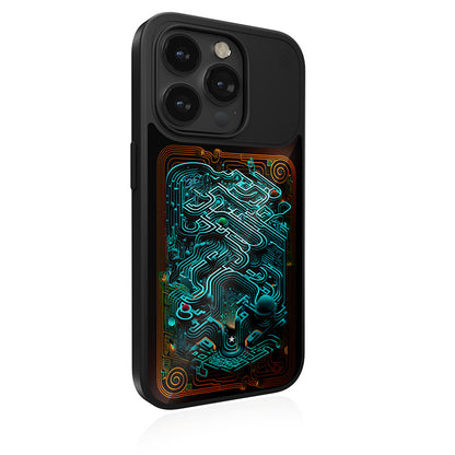 STM Reveal Warm MagSafe – dėklas, skirtas iPhone 15 (juodas)