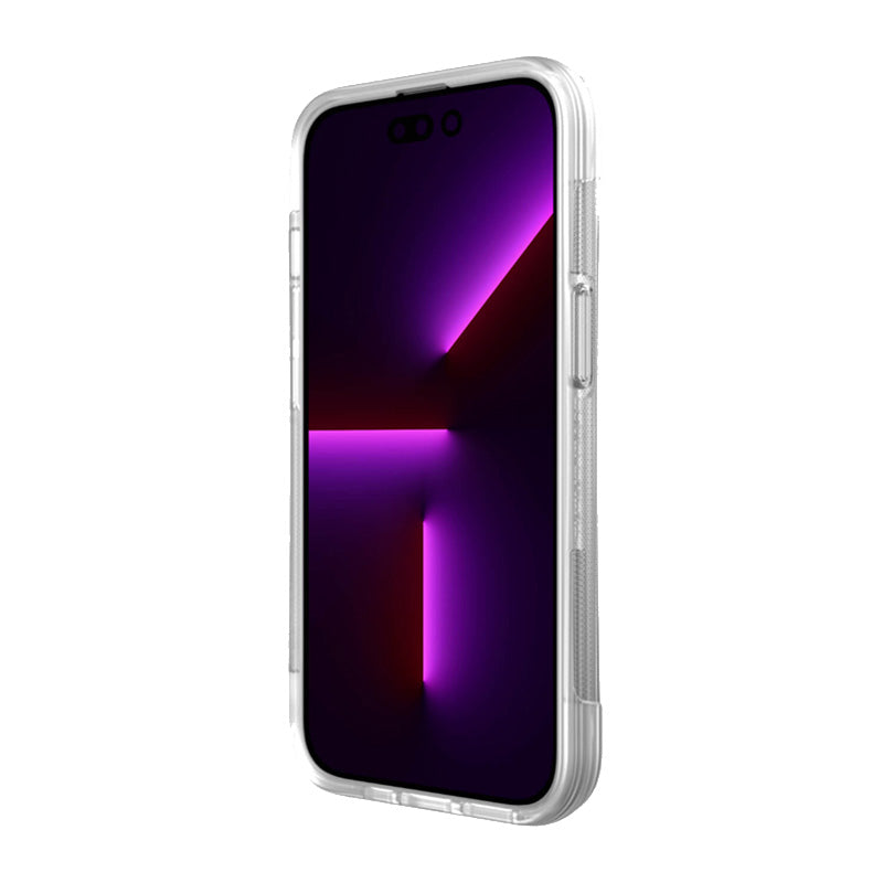 X-Doria Raptic Clutch MagSafe – Biologiškai skaidrus dėklas, skirtas iPhone 14 (išbandytas nuo kritimo iš 3 m aukščio) (skaidrus)