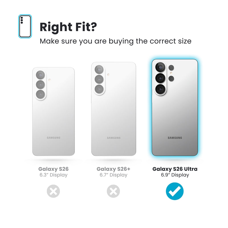 Speck Presidio2 Grip Magnet – „Samsung Galaxy S26 Ultra“ dėklas su MagSafe (tamsiai mėlynos/sidabrinės metalinės/sudrumstos mėlynos spalvos)