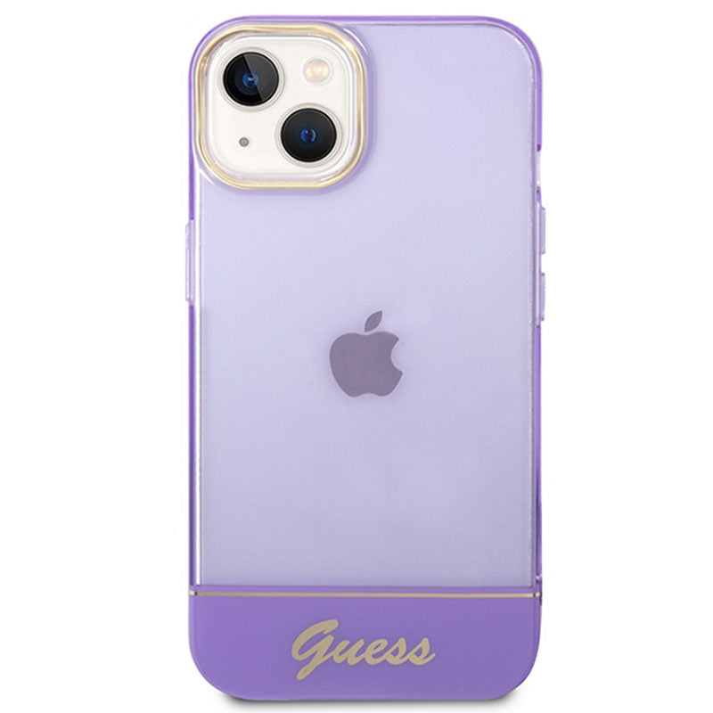 Guess Translucent - iPhone 14 Plus dėklas (violetinis)