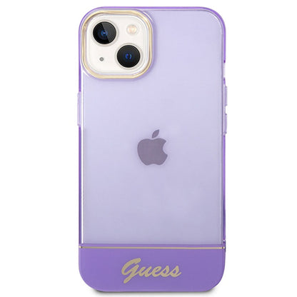 Guess Translucent - iPhone 14 Plus dėklas (violetinis)