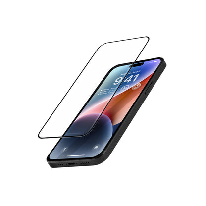 Crong Anti-Bakterinis 3D Armor Glass - 9H Grūdintas stiklas visam iPhone 14 Pro ekranui + montavimo rėmelis