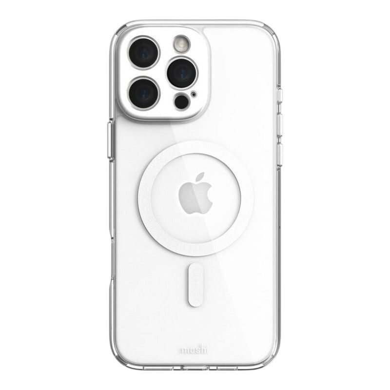 Moshi iGlaze MagSafe dėklas iPhone 16 Pro Max (Luna Sidabrinė)