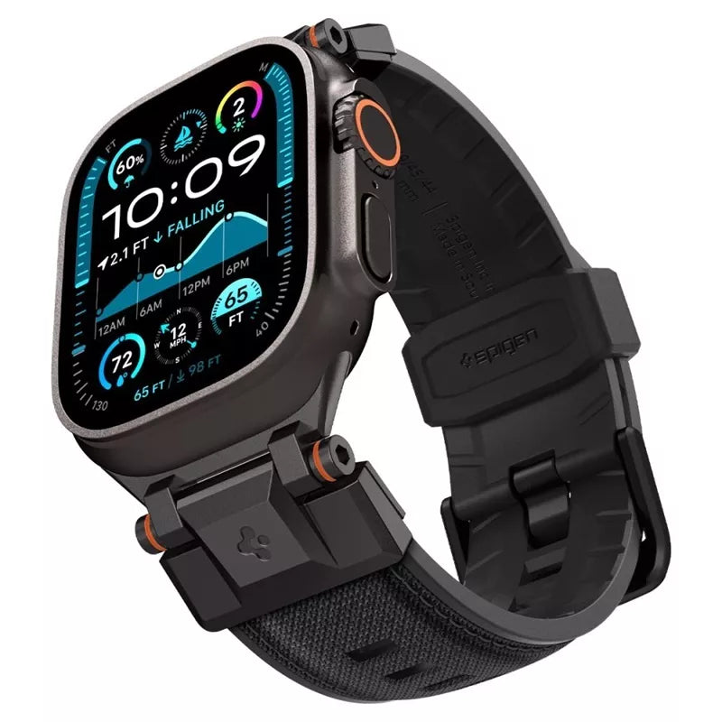 Spigen DuraPro Armor – juosta, skirta „Apple Watch 44/45/46/49 mm“ (juodas leidimas)