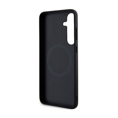 Ferrari Hot Stamp V Lines MagSafe – Samsung Galaxy S24+ dėklas (juodas)