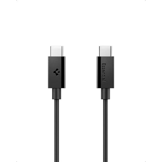 Spigen EB6020CC Essential – USB-C į USB-C kabelis, PD 60W, 2m (Juodas)