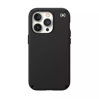 Speck Presidio2 Pro - dėklas "iPhone 14 Pro" su MICROBAN danga (juodas / juodas / baltas)