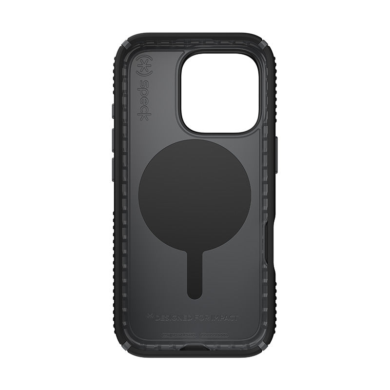 Speck Presidio2 Grip ClickLock & MagSafe - Dėklas iPhone 16 Pro (Juoda / Šiferio pilka / Balta)