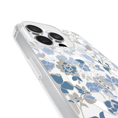 Kate Spade New York Apsauginis MagSafe dėklas "Protective Gems" – skirtas iPhone 16 Pro Max (Gėlių lysvės mėlyna)