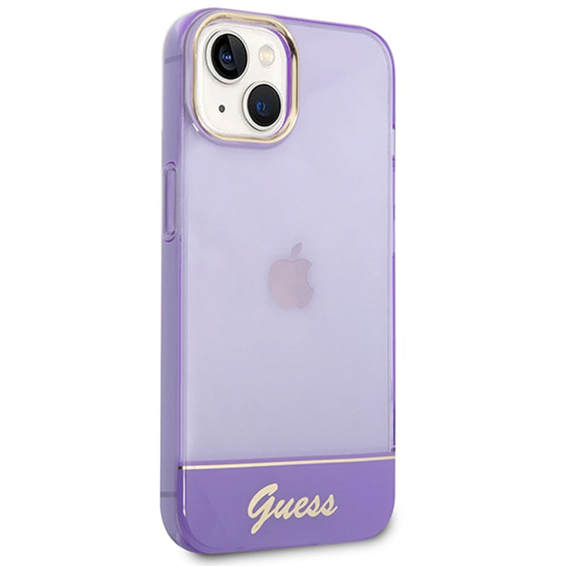 Guess Translucent - iPhone 14 Plus dėklas (violetinis)