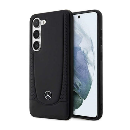 „Mercedes Leather Urban Line“ dėklas – Samsung Galaxy S23 FE (juodas)