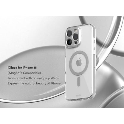 Moshi iGlaze MagSafe dėklas iPhone 16 Pro Max (Luna Sidabrinė)