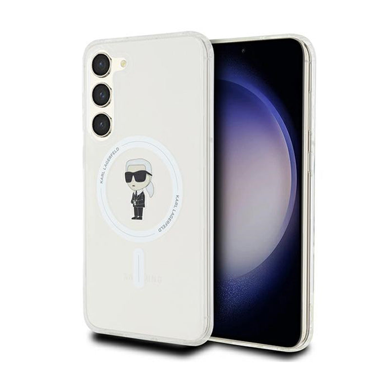 Karl Lagerfeld IML Ikonik MagSafe – dėklas, skirtas Samsung Galaxy S23+ (permatomas)