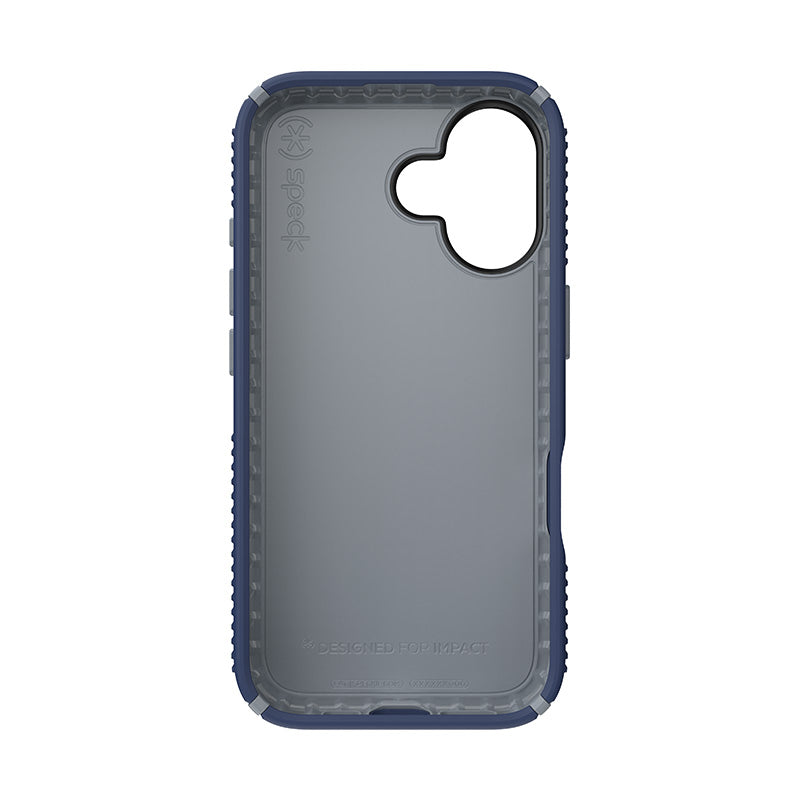 Speck Presidio2 Grip - dėklas iPhone 16 (Coastal Blue / Dust Grey / White)