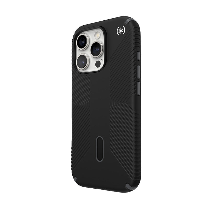 Speck Presidio2 Grip ClickLock & MagSafe - Dėklas iPhone 16 Pro (Juoda / Šiferio pilka / Balta)