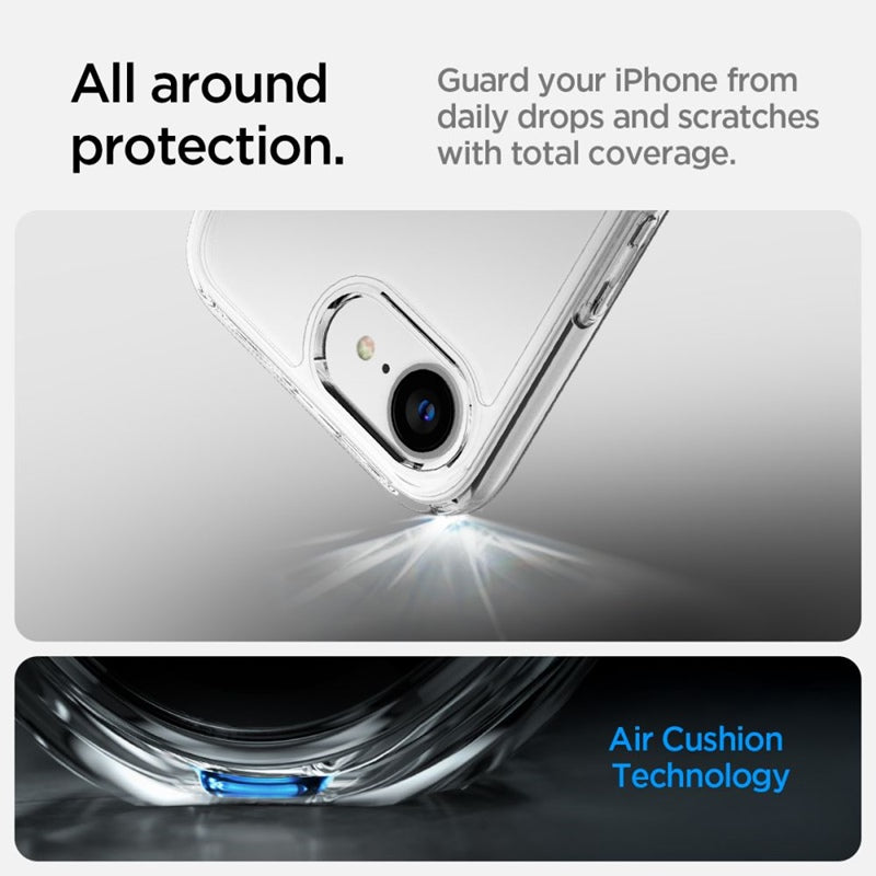 Spigen Ultra Hybrid - dėklas skirtas iPhone 16e (skaidrus)