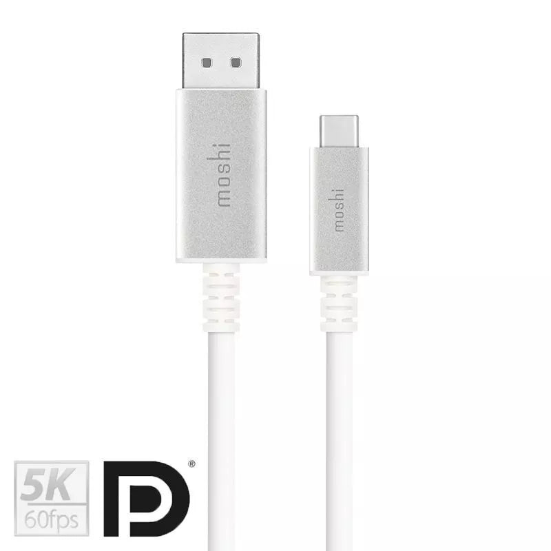 Moshi USB-C 
į DisplayPort kabelis 1,5 m, 5K (baltas)