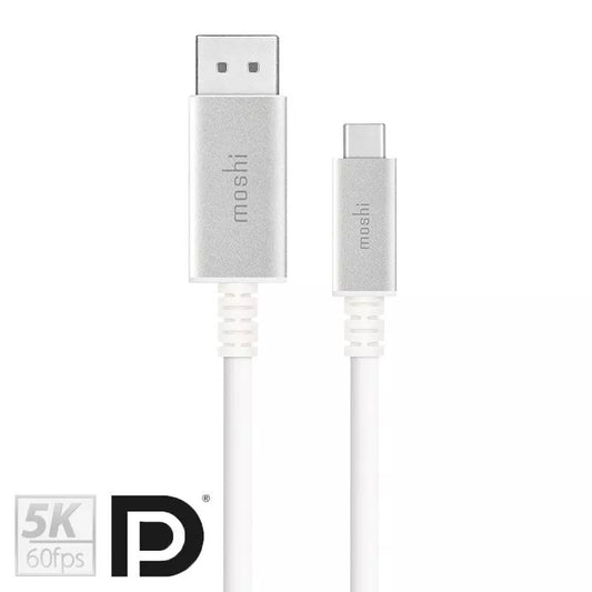 Moshi USB-C 
į DisplayPort kabelis 1,5 m, 5K (baltas)
