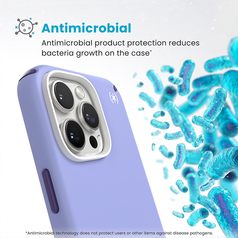 Speck Presidio2 Pro ClickLock & MagSafe – dėklas, skirtas „iPhone 16 Pro Max“ (Future Lavender / Cassis Purple / White)