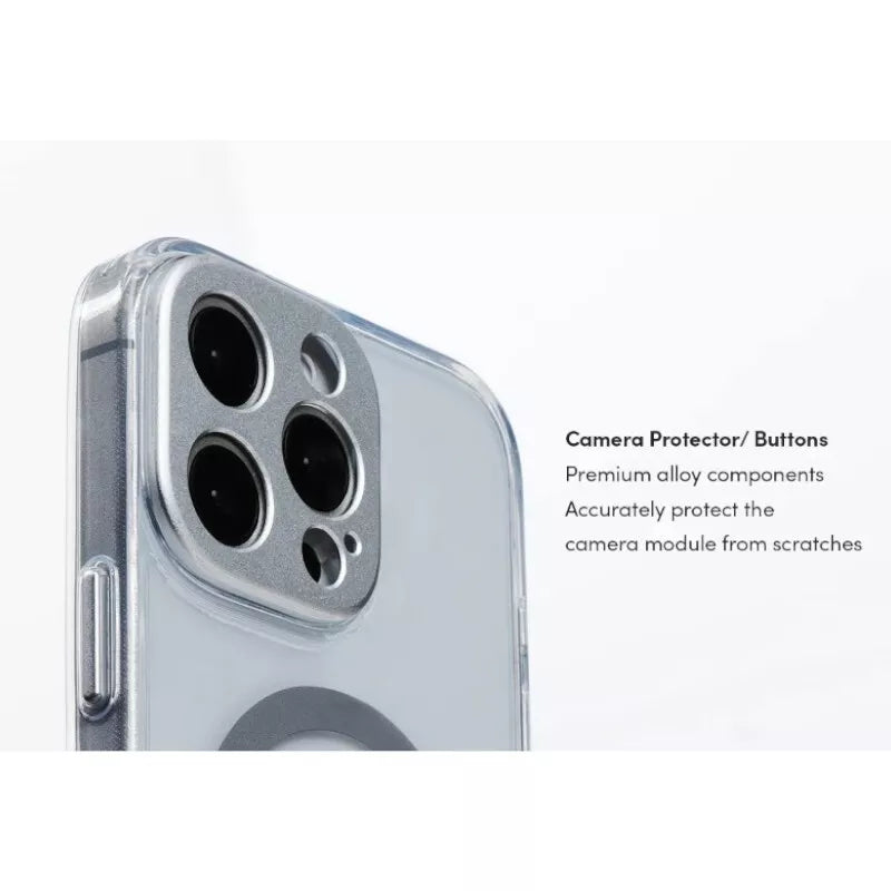 Moshi iGlaze MagSafe dėklas iPhone 16 Pro Max (Luna Sidabrinė)