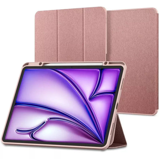 Spigen Urban Fit – dėklas, skirtas iPad Air 11" M3 (2025) / M2 (2024) / iPad Air 10.9" (5–4 kartos) (2022–2020) (rožinio aukso spalvos)