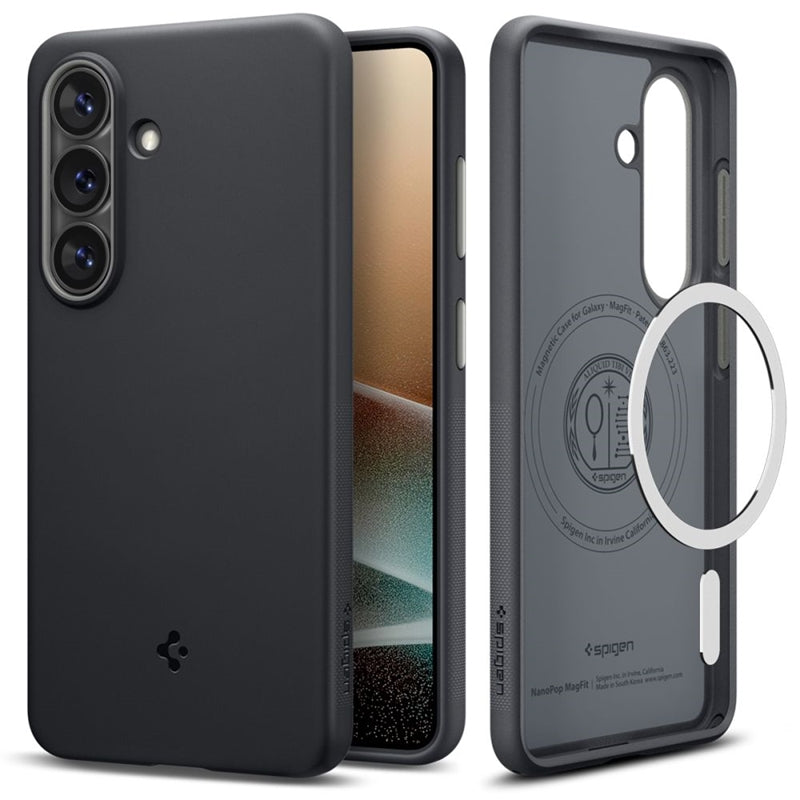 Spigen Nano Pop Mag MagSafe – dėklas Samsung Galaxy S26 (Black Sesame)