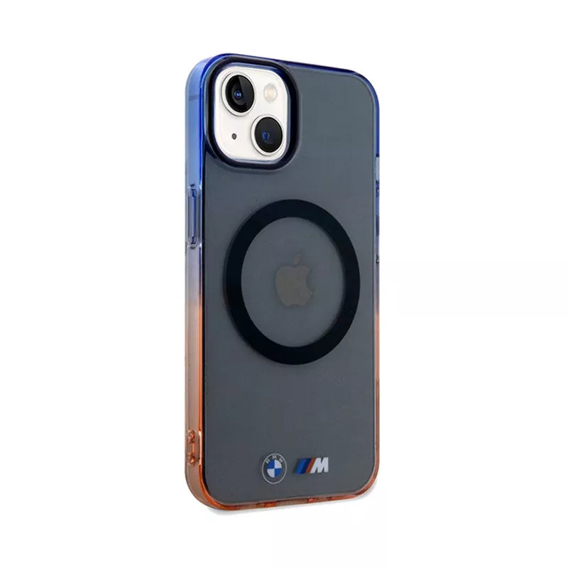 BMW Gradient Bumper MagSafe – dėklas, skirtas iPhone 15 (pilkas)